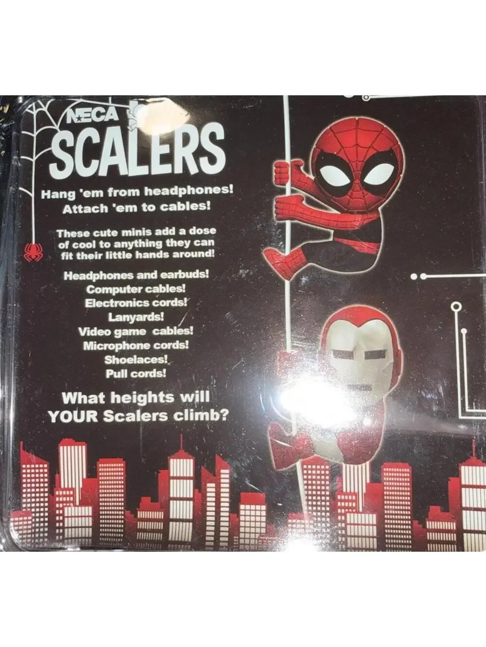 NECA SCALERS AMAZING SPIDERMAN IRON MAN SDCC EXCLUSIVE 2 PACK New In Package